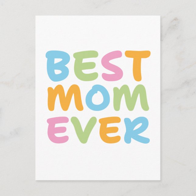 Best Mum Ever  Postcard (Front)