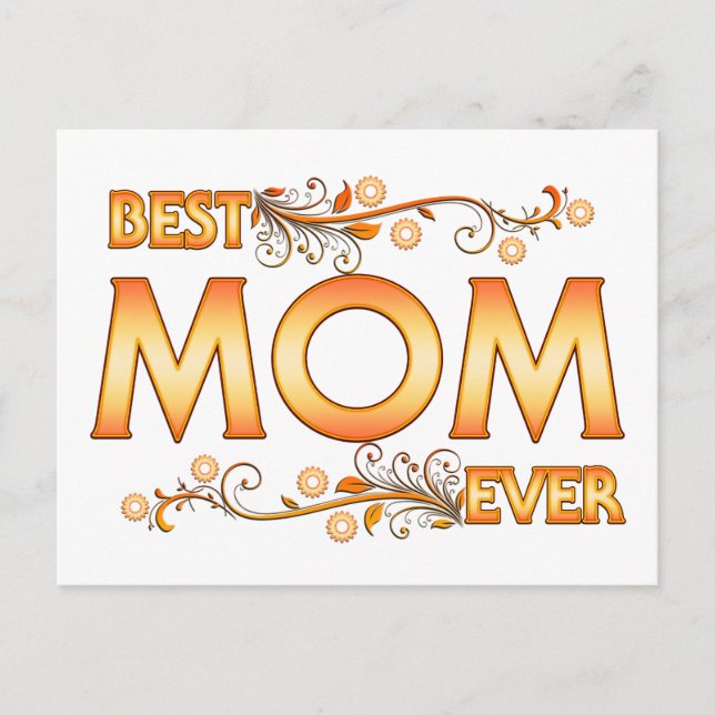 Best Mum Ever Postcard (Front)
