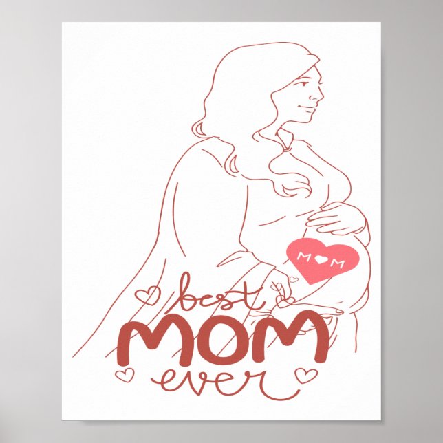 Best mum ever  poster (Front)