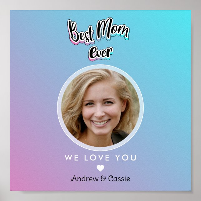 Best mum ever poster (Front)