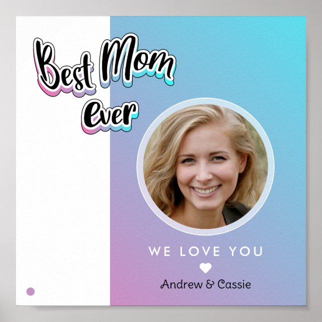 Best mum ever poster (Front)
