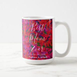 Best Mum Ever Red Garden Floral Coffee Mug
