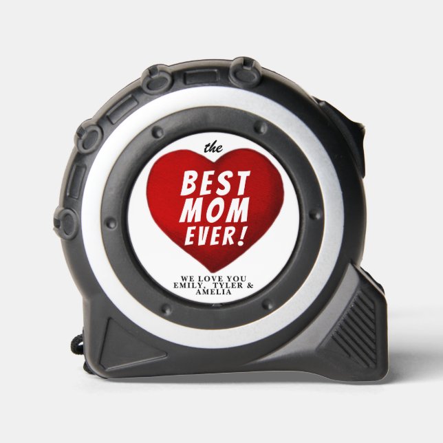 Best Mum Ever Red Heart Family Names 1 (Front)