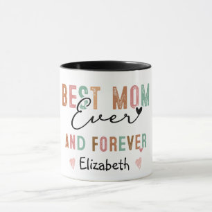 Best Mum Ever  Retro Script Groovy Mother's day  Mug