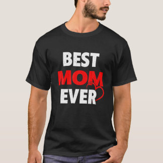 Best Mum Ever Retro Valentines Day Matching Family T-Shirt