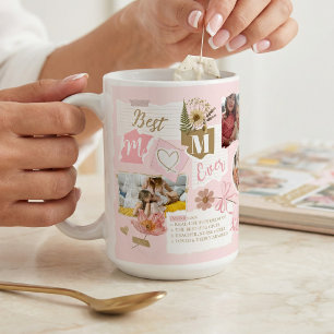 Best Mum Ever Scrapbook Photo Collage Gift for Mum Coffee Mug