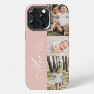 Best Mum Ever Script Mother's Day 3 Photo Collage iPhone 13 Pro Case