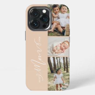 Best Mum Ever Script Mother's Day 3 Photo Collage iPhone 13 Pro Case