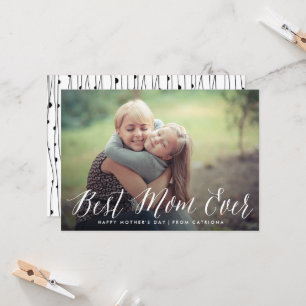 Best Mum Ever Script Mother's Day Card
