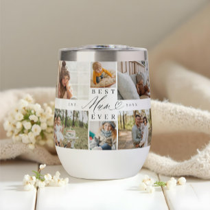 Best Mum Ever Script Mother's Day Photo Collage