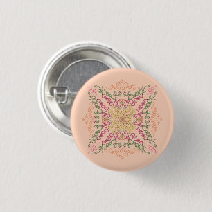 Best Mum Ever Seamless Doodles Mother's Day Button