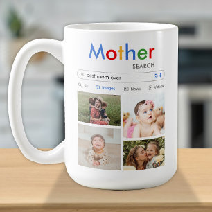 Best Mum Ever Search Baby Kids Cute Photo Collage Coffee Mug