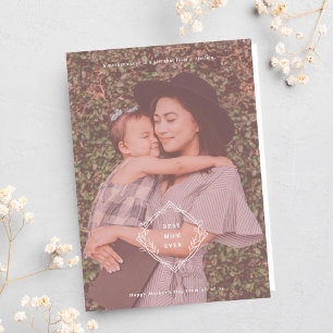 Best Mum Ever Sentimental Folded Holiday Card