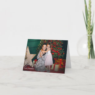 Best Mum Ever Simple Custom Photo Holiday Card