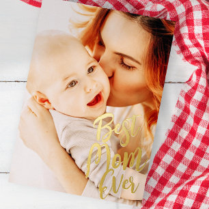 Best Mum Ever Simple Modern Custom Photo