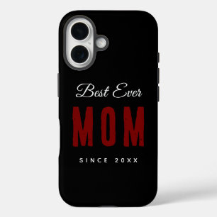 Best Mum Ever Since 20XX Modern Simple Preppy  iPhone 16 Case