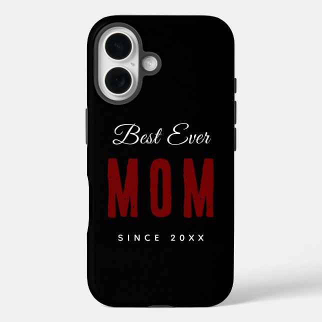 Best Mum Ever Since 20XX Modern Simple Preppy  Case-Mate iPhone Case (Back)