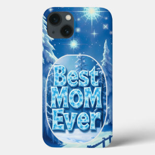 Best Mum Ever Snowy Scene iPhone Case