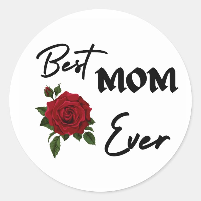 Best Mum Ever Stickers  (Front)