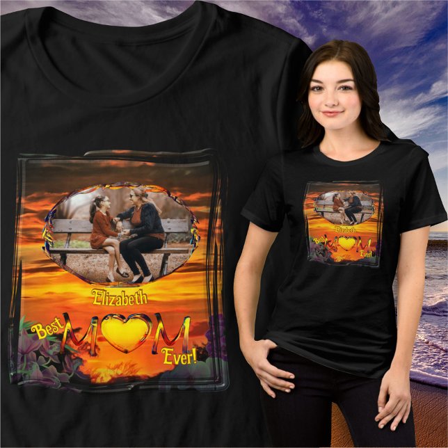 Best Mum Ever Sunset Marina 2584 Tri-Blend Shirt (Creator Uploaded)