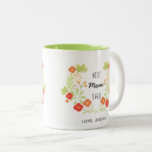 Best Mum ever two tone coffee mug