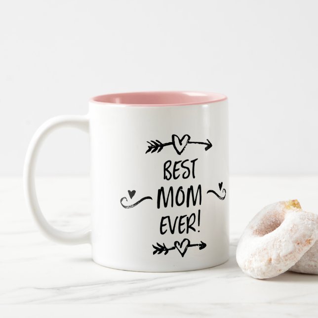 Best Mum Ever Two-Tone Coffee Mug (With Donut)
