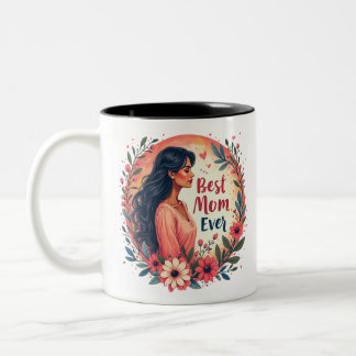Best Mum Ever Two-Tone Coffee Mug