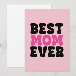 Best Mum Ever Typhography Holiday Card