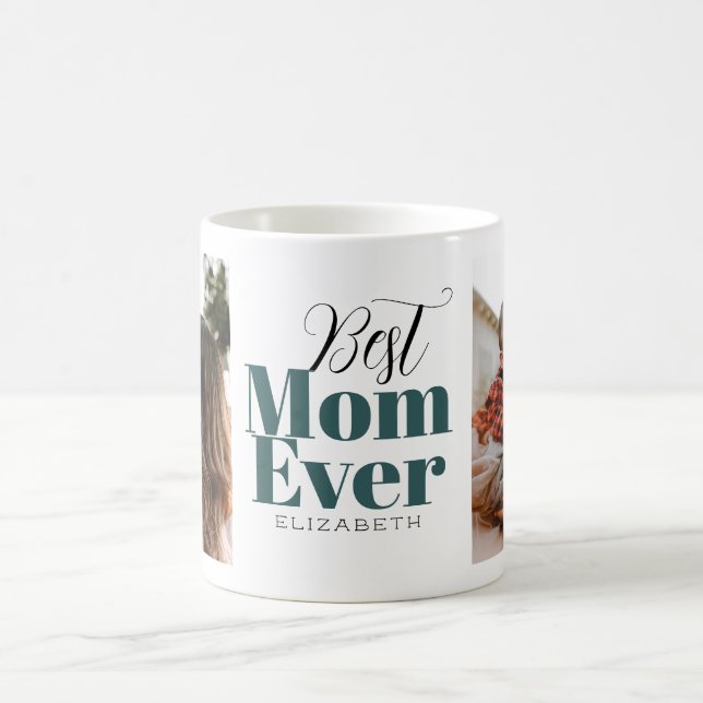 Best Mum Ever Typography Customised  Coffee Mug (Center)