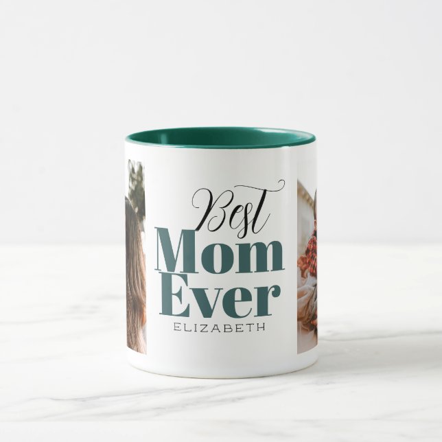 Best Mum Ever Typography Customised  Mug (Center)