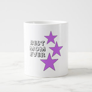 Best Mum Ever Typography Large Coffee Mug