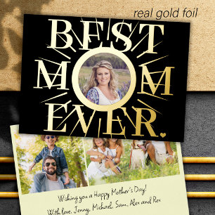 Best Mum Ever typography Mother's Day photo