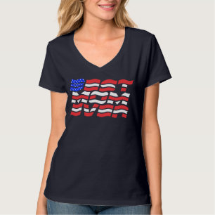 Best Mum Ever U.S. flag T-Shirt