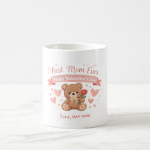 Best Mum Ever Valentine Heart Postcard