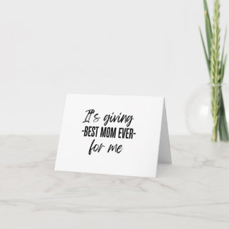 Best Mum Ever Vibes Mother's Day Greeting Card