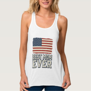 Best Mum Ever Vintage American Flag Shirt Design_1