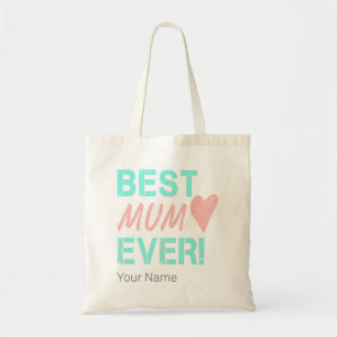 Best Mum Ever Vintage Mum Heart For Mother's Day Tote Bag