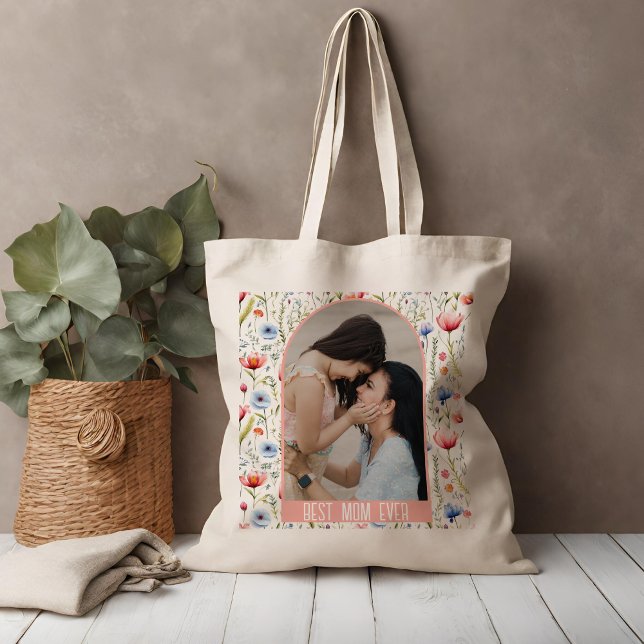 Best Mum Ever Wildflower Arch  Tote Bag (Creator Uploaded)