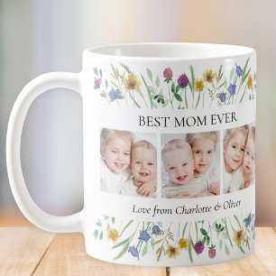 Best Mum Ever Wildflower Photo Coffee Mug