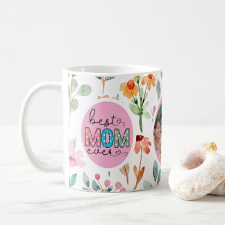 Best Mum Ever Wildflower Photo Mother's Day Mug