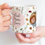 Best Mum Ever Wildflower Photo Mother's Day Mug<br><div class="desc">Are you looking for a super cute customised and unique gift for mum? Check out this Best Mum Ever Modern Photo Mother's Day Mug. You can add your own text and photo very easily for a personalised gift!</div>