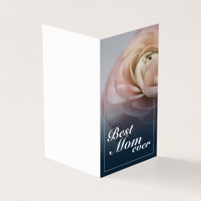 Best Mum Ever with Big Pink Rose (Outside)