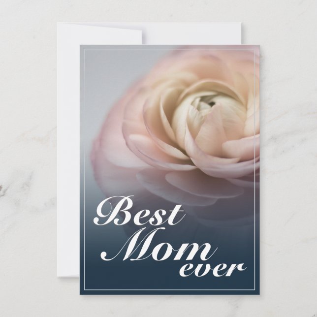 Best Mum Ever with Big Pink Rose (Front)