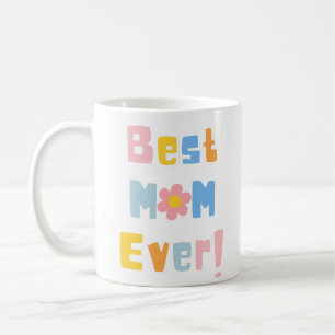 Best Mum Ever with Photo Retro Script Mother's Day Coffee Mug