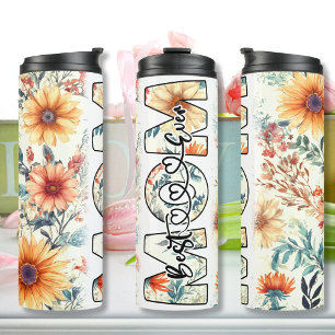 Best Mum Ever yellow flowers Thermal Tumbler