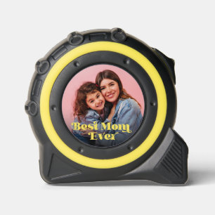 Best Mum Ever Yellow Retro Text Photo 1