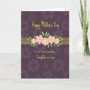 Best Mum Golden Flowers Card