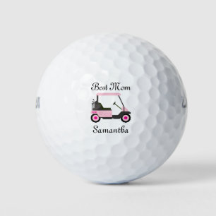 Best Mum Golfer Golf Cart Mother's Day Custom Balls