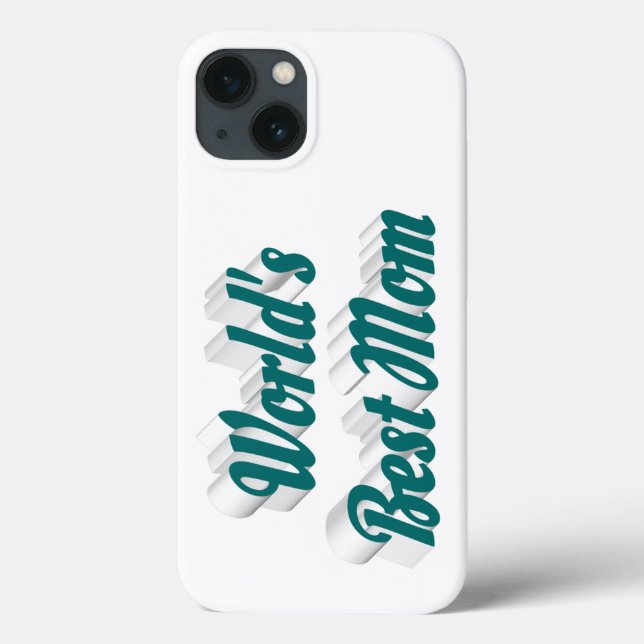 Best Mum green text Case-Mate iPhone Case (Back)
