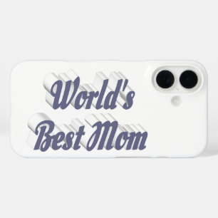 Best Mum grey text iPhone 16 Case